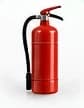 Extintor de incêndio vermelho